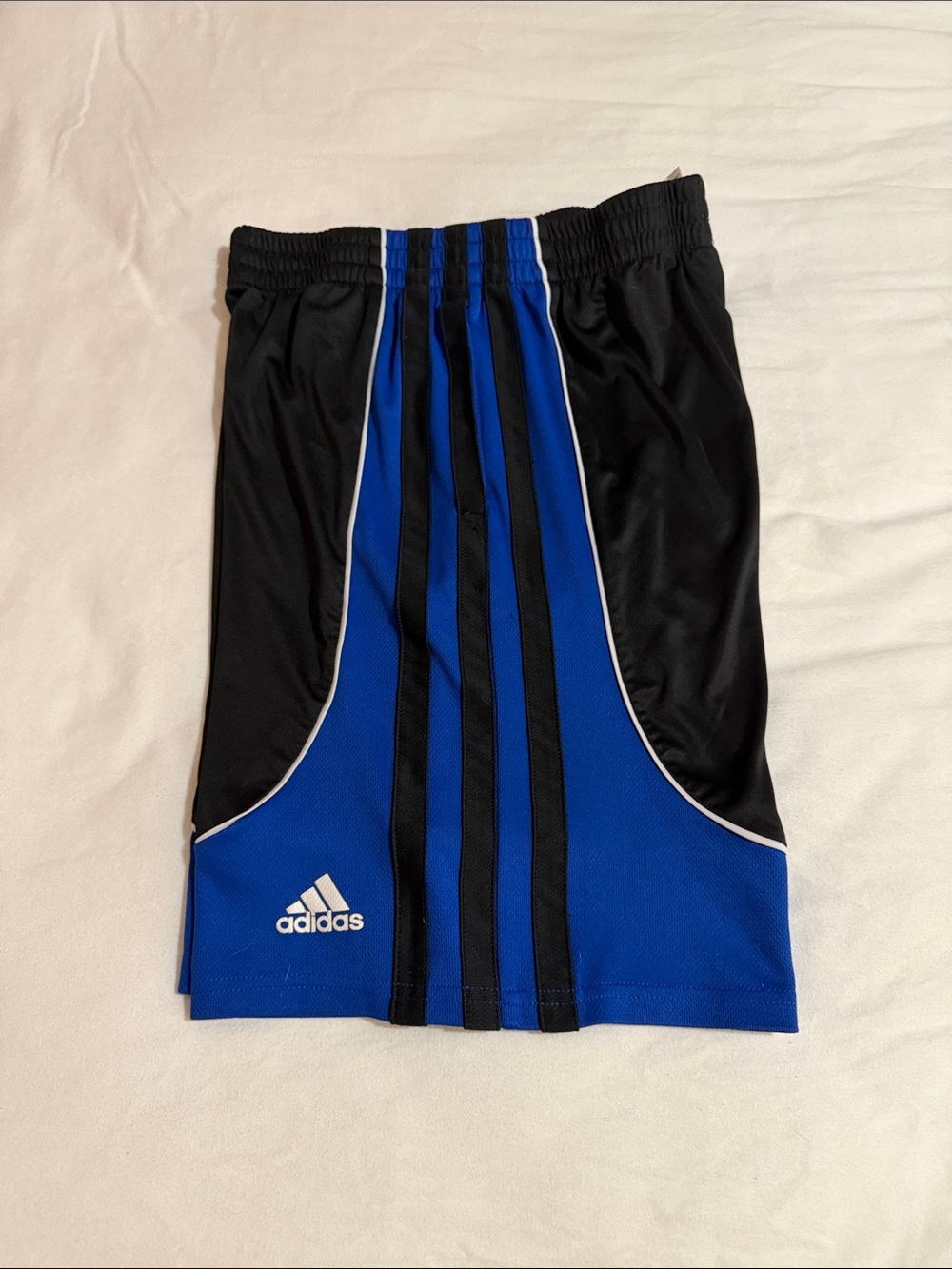 adidas Boy’s Black and Blue Performance Athletic Shorts